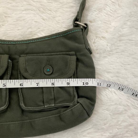 Old Navy Green Vintage Y2K Fabric Mini Shoulder Bag - Picture 7 of 9